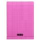 Cahier piqué 8000 POLYPRO A4 96 pages grands carreaux 90 g - Rose
