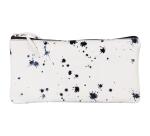 COSMICUIR Daim Trousse plate 22x11 cm Bleu foncé