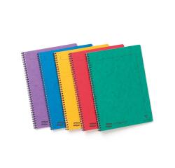 Notemaker Europa cahier reliure intégrale A4 120 pages détachables petits carreaux - Assortiment A