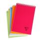 Bloc reliure intégrale Linicolor FRESH en-tête A4 160 pages détachables ligné couverture plastique polypropyène rainuré Couleur aléatoire - Assortis