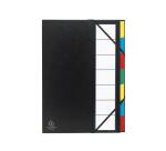 Trieur rigide ordonator dos extensible 7 compartiments noir