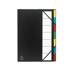 Multipart file Ordonator with expandable spine and stiff cover, 7 compartments