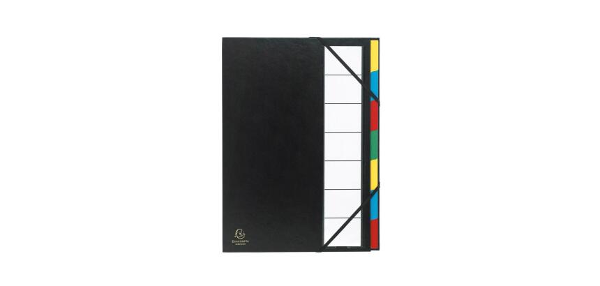 Trieur rigide ordonator dos extensible 7 compartiments noir