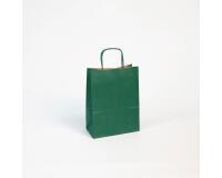 Paq.25 sacs kraft vergé, 16x8x21cm, Vert - Vert