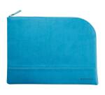 Rhodiarama pochette zippée en simili cuir - taille L (21x28 cm) - Turquoise