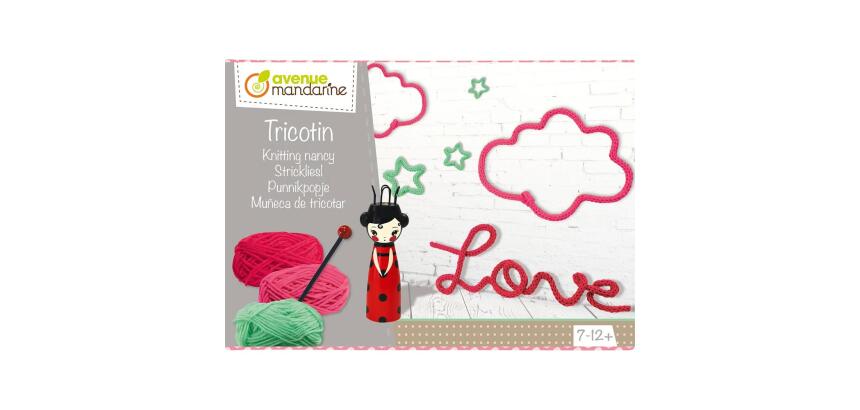 Boîte créative, Tricotin - Rose