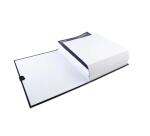 Faldone con patella e dorso estensibile fino a 13cm chiusura con scratch, carta balacron - 24x32cm