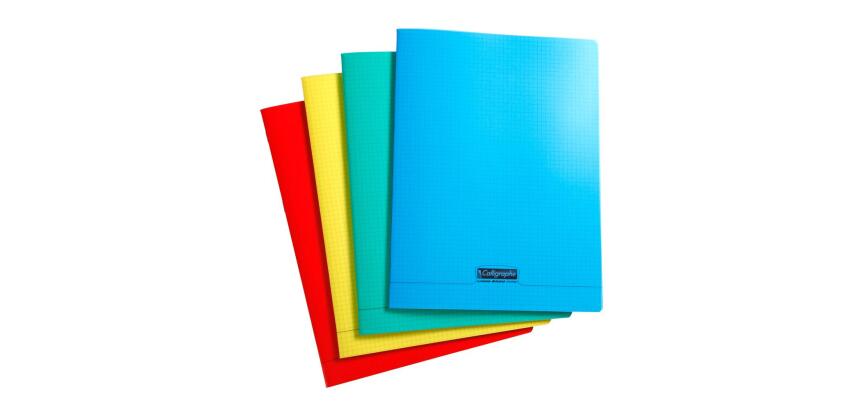 Clairefontaine 8000 Polypro Notebook A4 - 192 Pages - 5x5 Squared - 90gsm - Assortment