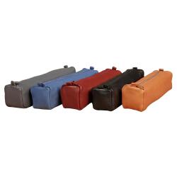 Trousse en cuir Age Bag carrée 21x4,5x4,5 cm - Assortis