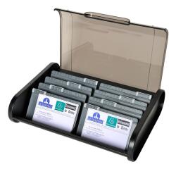A-Z BUSINESS CARD FILE TOPLINE black/gre