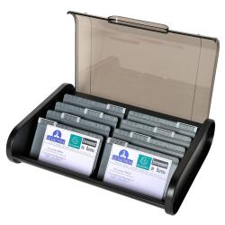 A-Z BUSINESS CARD FILE TOPLINE black/gre