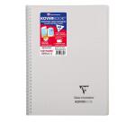 Cahier reliure intégrale enveloppante Koverbook A4 160 pages petits carreaux couverture polypropylène transparent - Assortis