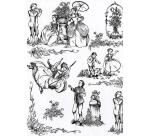 * 495 - Pochette 20 feuilles Décopatch - Blanc/noir
