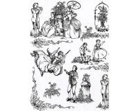 * 495 - Pochette 20 feuilles Décopatch - Blanc/noir