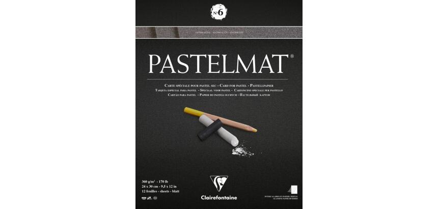 Pastelmat bloc collé 12F 24x30cm 360g