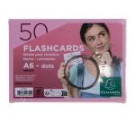Paquet de 50 Flashcards sous film + anneau - bristol dots perforé - Format A6
