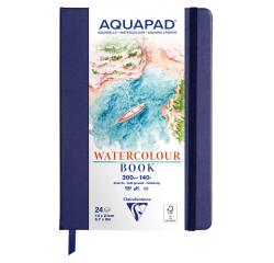 Carnet rembordé rigide Aquapad 14x21 24F 300g