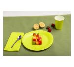 20 round cardboard plates, Ø 23 cm - Kiwi Green
