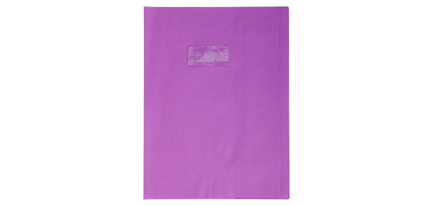 Protège-cahiers grain cuir PVC 22/100ème 24x32 cm
