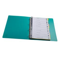 Intercalaires polypropylène recyclé Forever Young 10 positions - A4 - Couleurs assorties