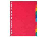 Tabbladen gerecycleerd karton 220g - 10 tabs - A4 maxi - Geassorteerd