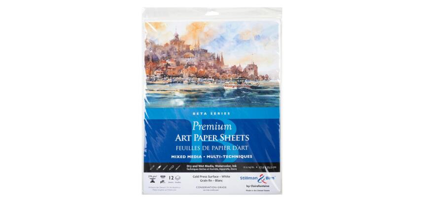 Sachet 12 feuil Bêta 270g - 27,9x35,5cm - Blanc