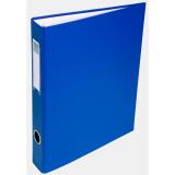 Classeur rembordé PVC 4 anneaux en D de 30mm en 3ème de couverture - A4 - Bleu