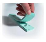 Carnet de 50 tickets vestiaires numérotés de 3 volets (dont 2 volets avec trous) - Format 20x3 cm