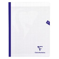 Cahier brochure cousue Mimesys 24x32cm 192 pages grands carreaux couverture polypropylène