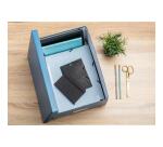 Cajas de almacenamiento NeoDeco - 29x38x19 cm, A4+ - Azul de Francia