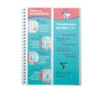 Carnet de vocabulaire reliure intégrale Koverbook A5 100 pages ligné + marge centrale couverture polypropylène transparent - Incolore