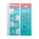 Carnet de vocabulaire reliure intégrale Koverbook A5 100 pages ligné + marge centrale couverture polypropylène transparent - Incolore