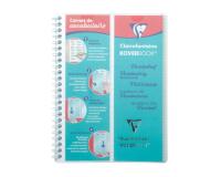 Carnet de vocabulaire reliure intégrale Koverbook A5 100 pages ligné + marge centrale couverture polypropylène transparent - Incolore