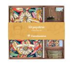 Frida Kahlo, Kit de papeterie contenant un carnet 11x17 cm 64 pages lignées, un crayon de papier, 2 pinces doubles-clip, 10 trombones et une gomme