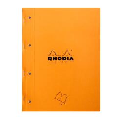 Bloc agrafé côté Side A4 80 feuilles petits carreaux 5/5 80 g. - Orange