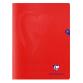 Cahier piqué Mimesys 24x32cm 96 pages petits carreaux couverture polypropylène