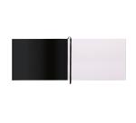 Rhodia Touch Watercolor Book, papier grain fin 100% coton 300g - A4 paysage, 40 pages - Noir