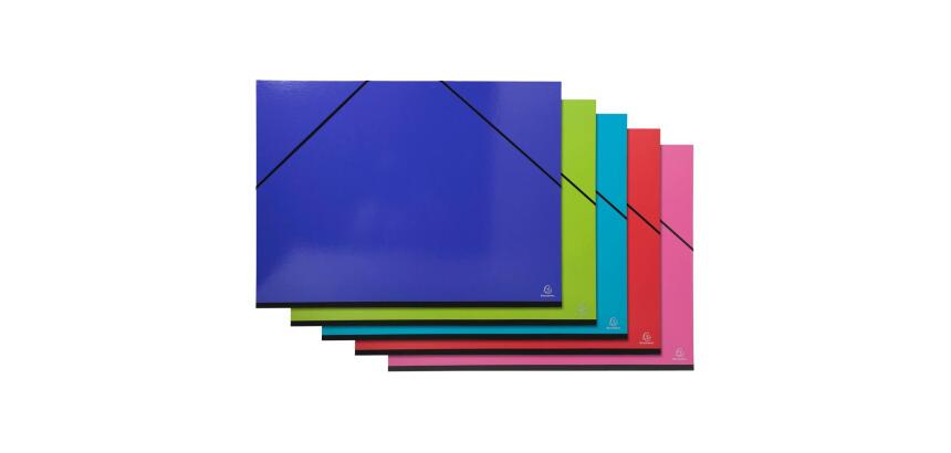 Carton à dessins avec élastiques IDERAMA - Raisin - Couleurs assorties