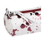 COSMICUIR CUIR Lisse Trousse ronde Ø5,5x22 cm Cerise