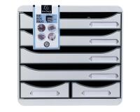 Module de classement Big Box Maxi 6 tiroirs Office - Gris lumière