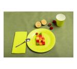 20 round cardboard plates, Ø 23 cm - Kiwi Green