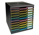 Cassettiera Modulo Black Office 10 cassetti chiusi