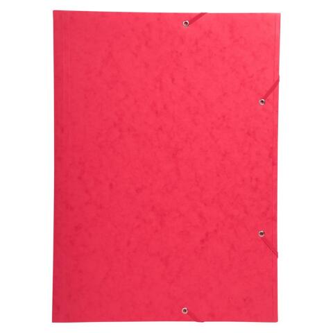 Carpetas con gomas 3 solapas tamaños especiales 600 g/m2 - Rojo