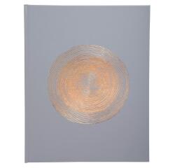 Guest book 100p gold 27x22 Ellipse grey