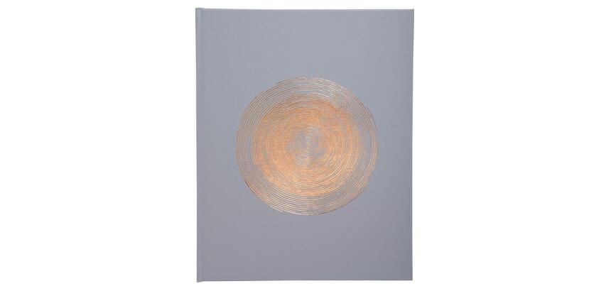 Guest book 100p gold 27x22 Ellipse grey