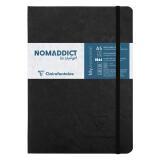 Age Bag My Essential notebook ivoorkleurig papier 90g A5 96 blad Q5x5mm - Zwart