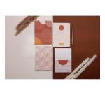 Terracotta, Carnet brochure souple A6 10,5x14,8 cm, 144 pages, ligné, dos brut, ass.