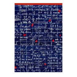 Le Mur des Je t'aime, Bloc entoilé entête A6 10,5x14,8 cm, 70 feuillets, ligné