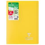 Cahier piqué Koverbook A4 96 pages grands carreaux couverture polypropylène opaque 100% recyclé