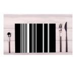 Barquette de 400 sets de table papier gaufré recyclé 80g/m2, Smoking - Format 30x40cm - Smoking